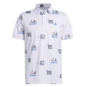 adidas - Men's Allover Print Golf Polo T-Shirt (HR7998)