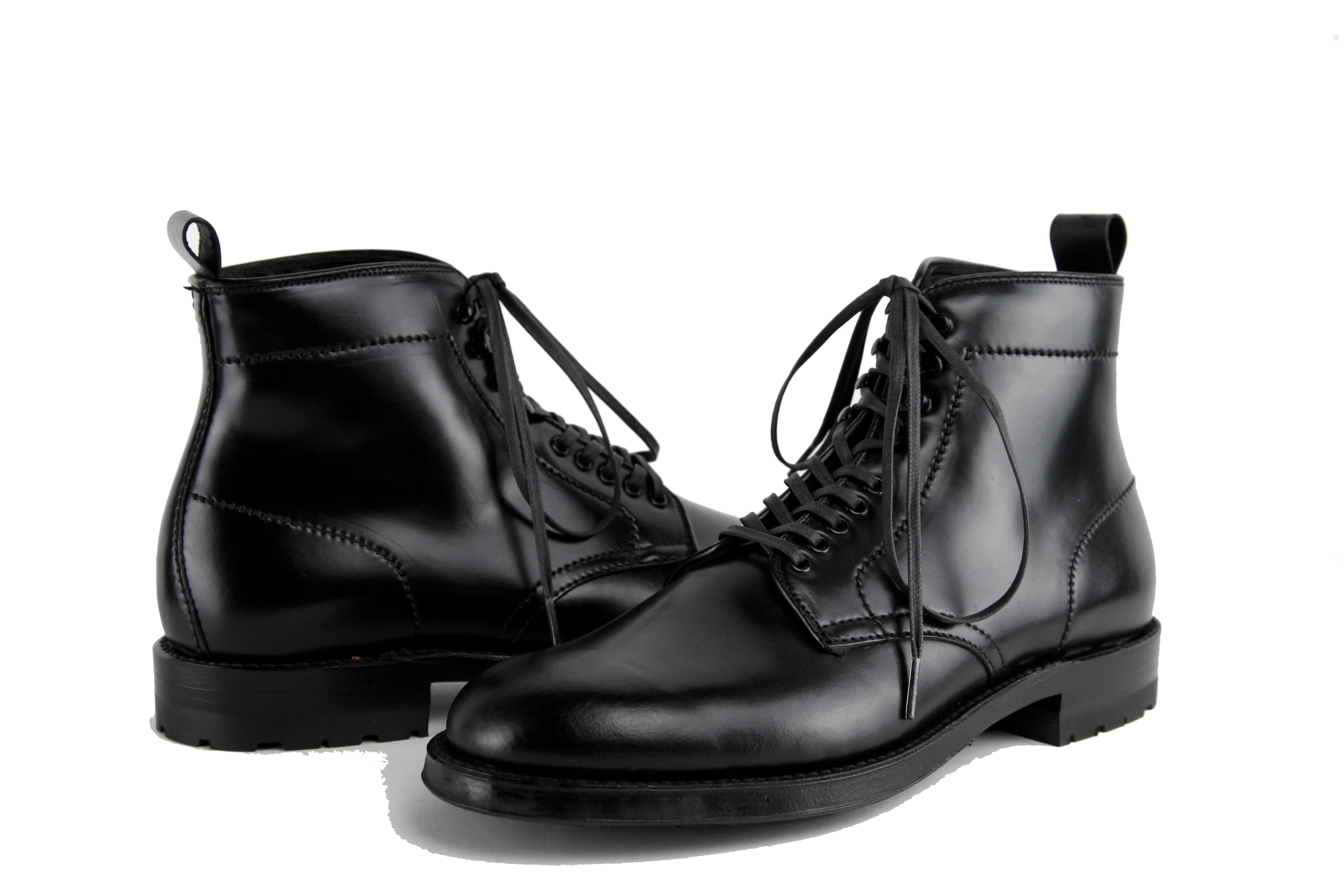 Alden Black Cordovan Navy Boot on Commando Sole