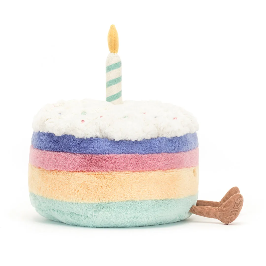 Amuseable Rainbow Birthday Cake