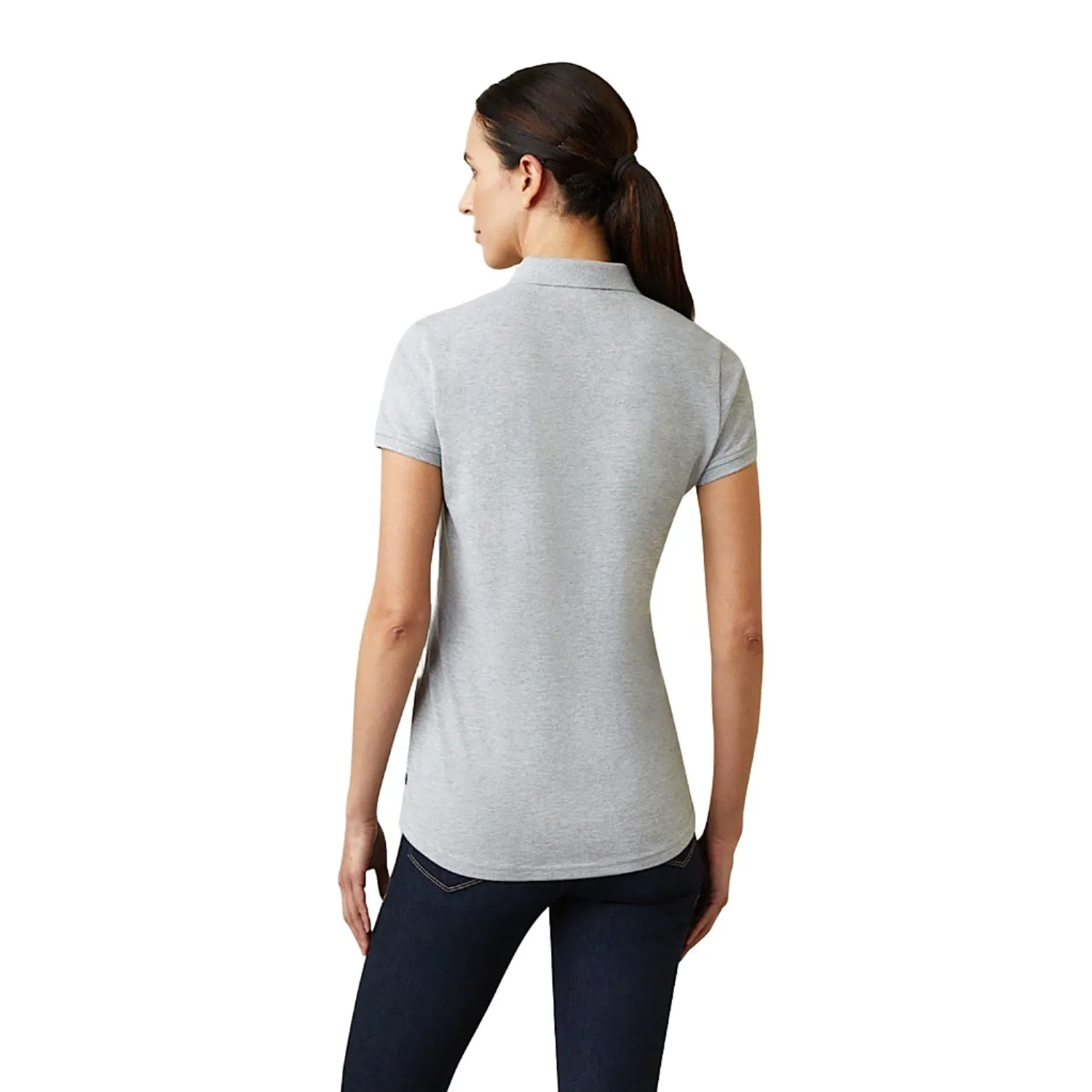 Ariat Womens Prix 2.0 Polo Heather Grey