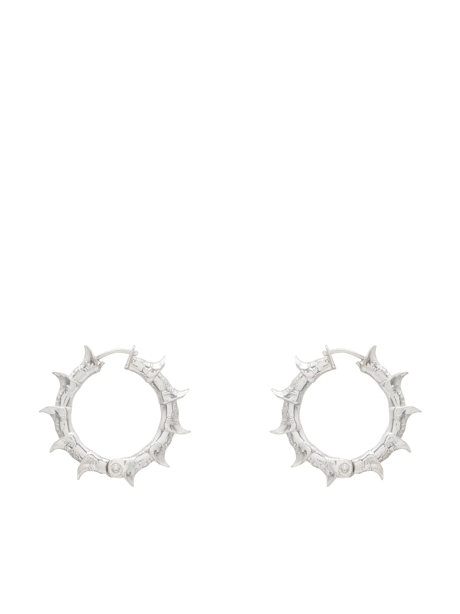 Babis Boots Earrings (BABIS-BOOTS-HOOPS-L-PL-SILVER)