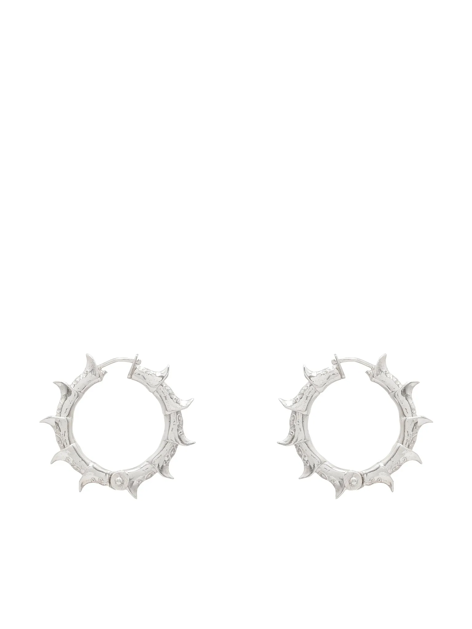 Babis Boots Earrings (BABIS-BOOTS-HOOPS-L-PL-SILVER)