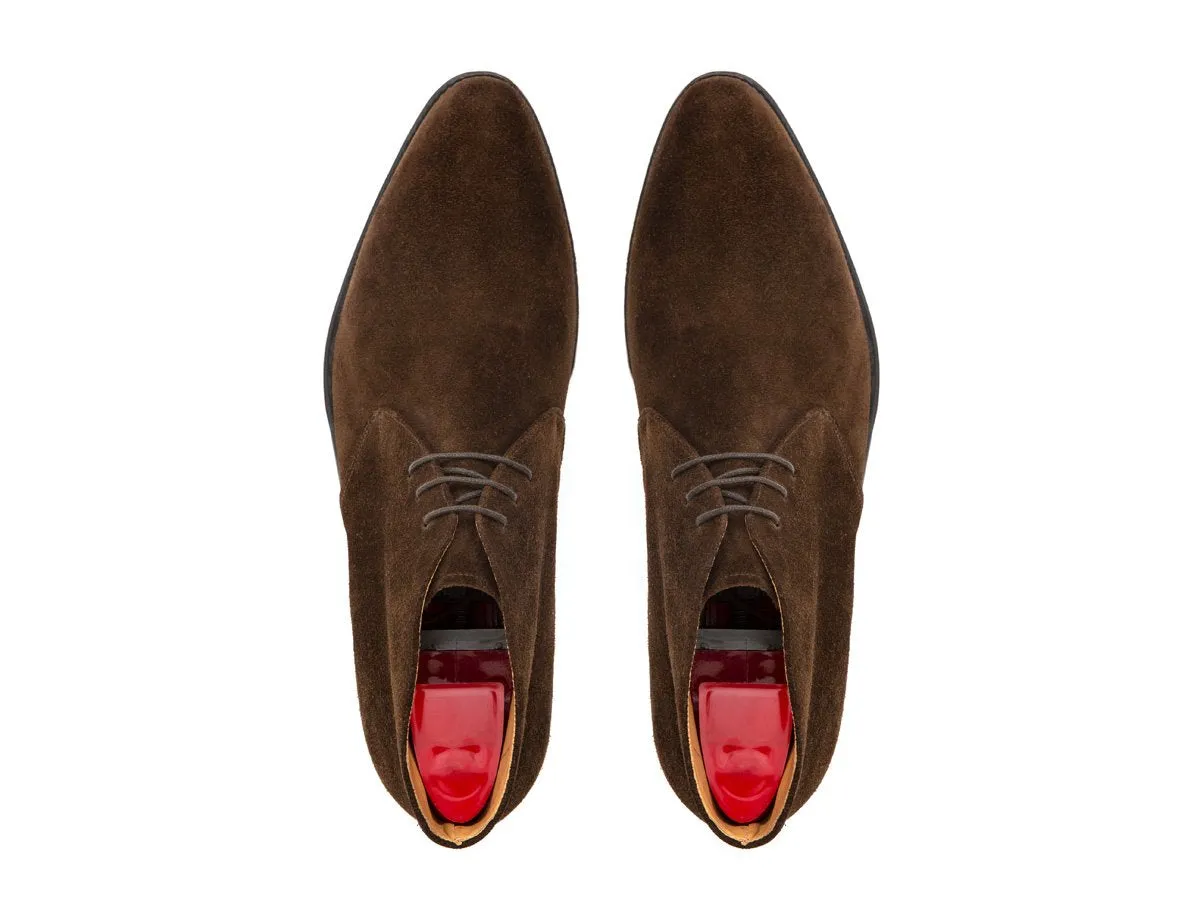 Ballard - MTO - Dark Brown Suede - JKF Last - Single Leather Sole