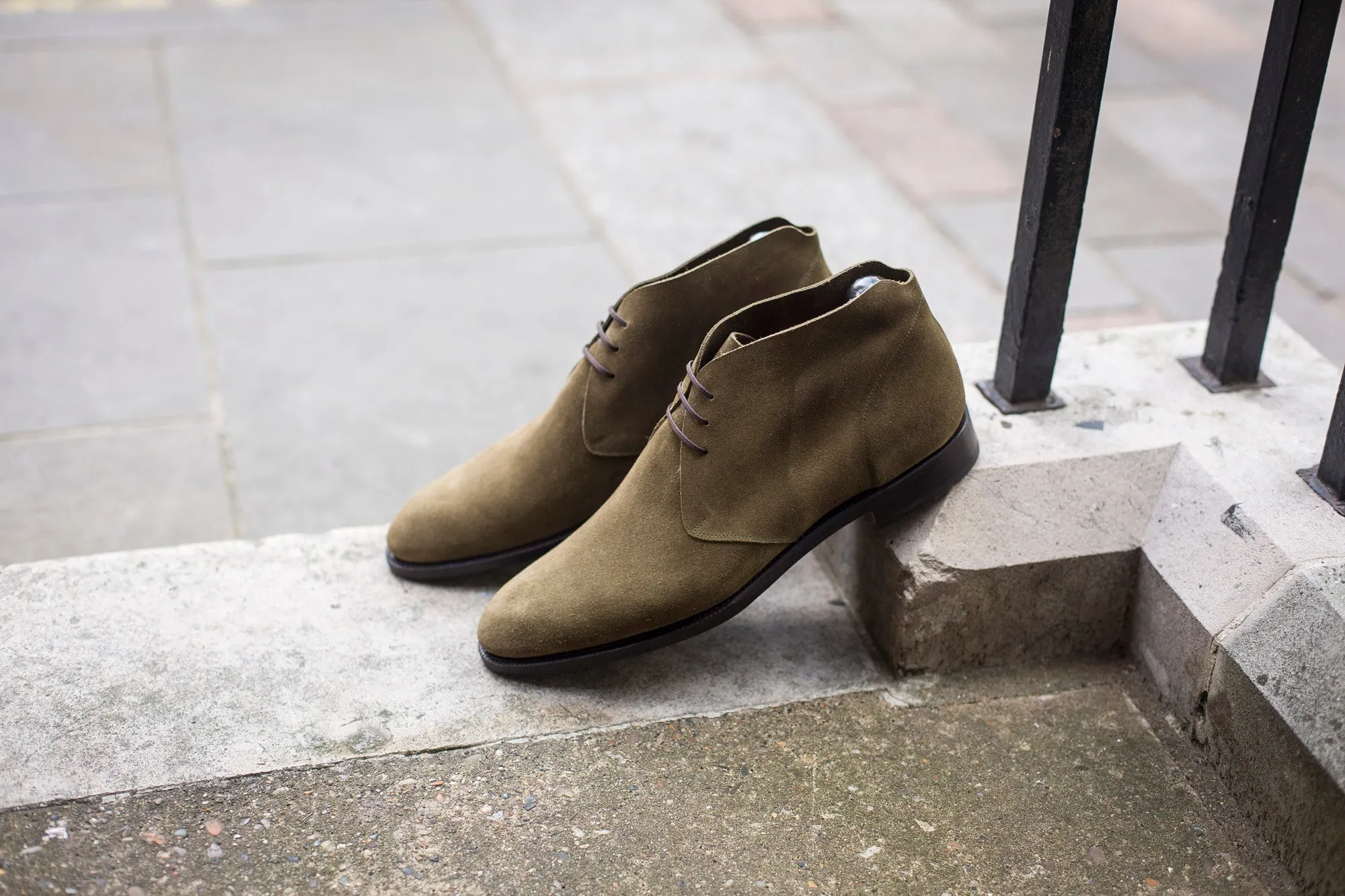 Ballard - MTO - Olive Suede - NGT Last - Single Leather Sole