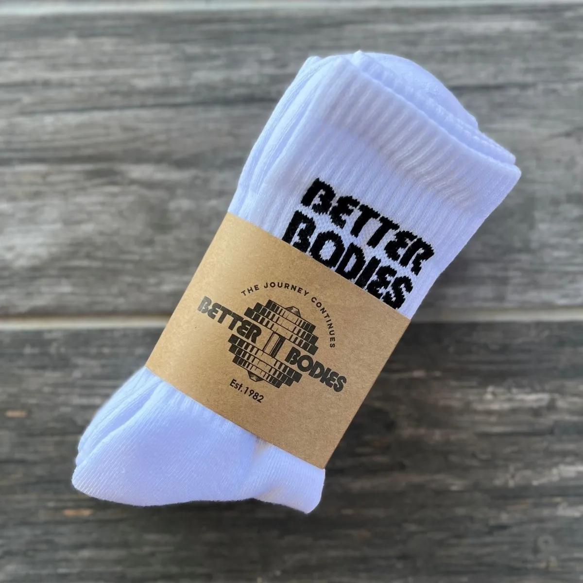 Better Bodies Crew Socks 3-Pack - White