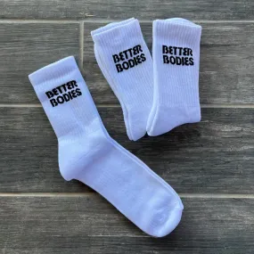 Better Bodies Crew Socks 3-Pack - White