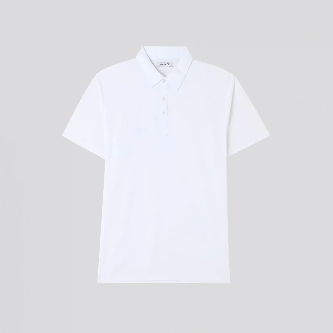 Bi-Fabric Short Sleeve Polo