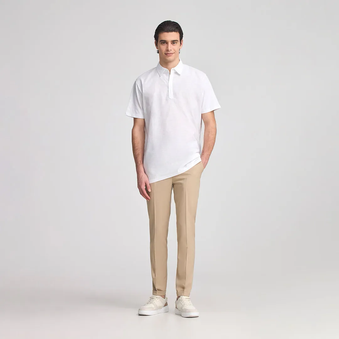 Bi-Fabric Short Sleeve Polo