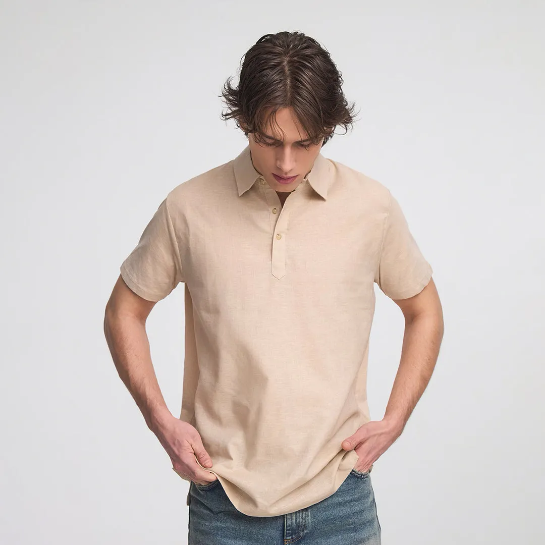 Bi-Fabric Short Sleeve Polo