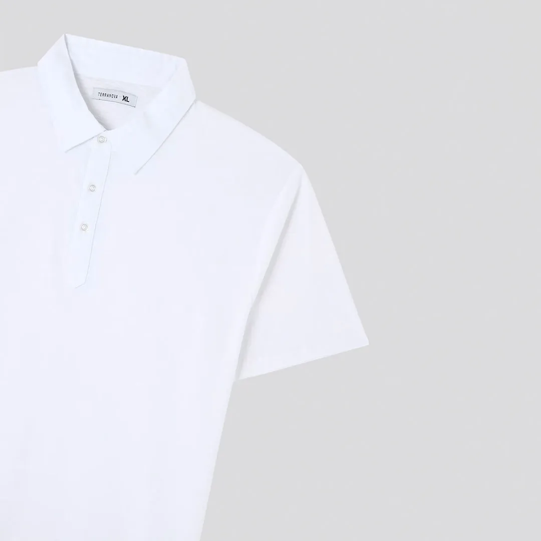 Bi-Fabric Short Sleeve Polo