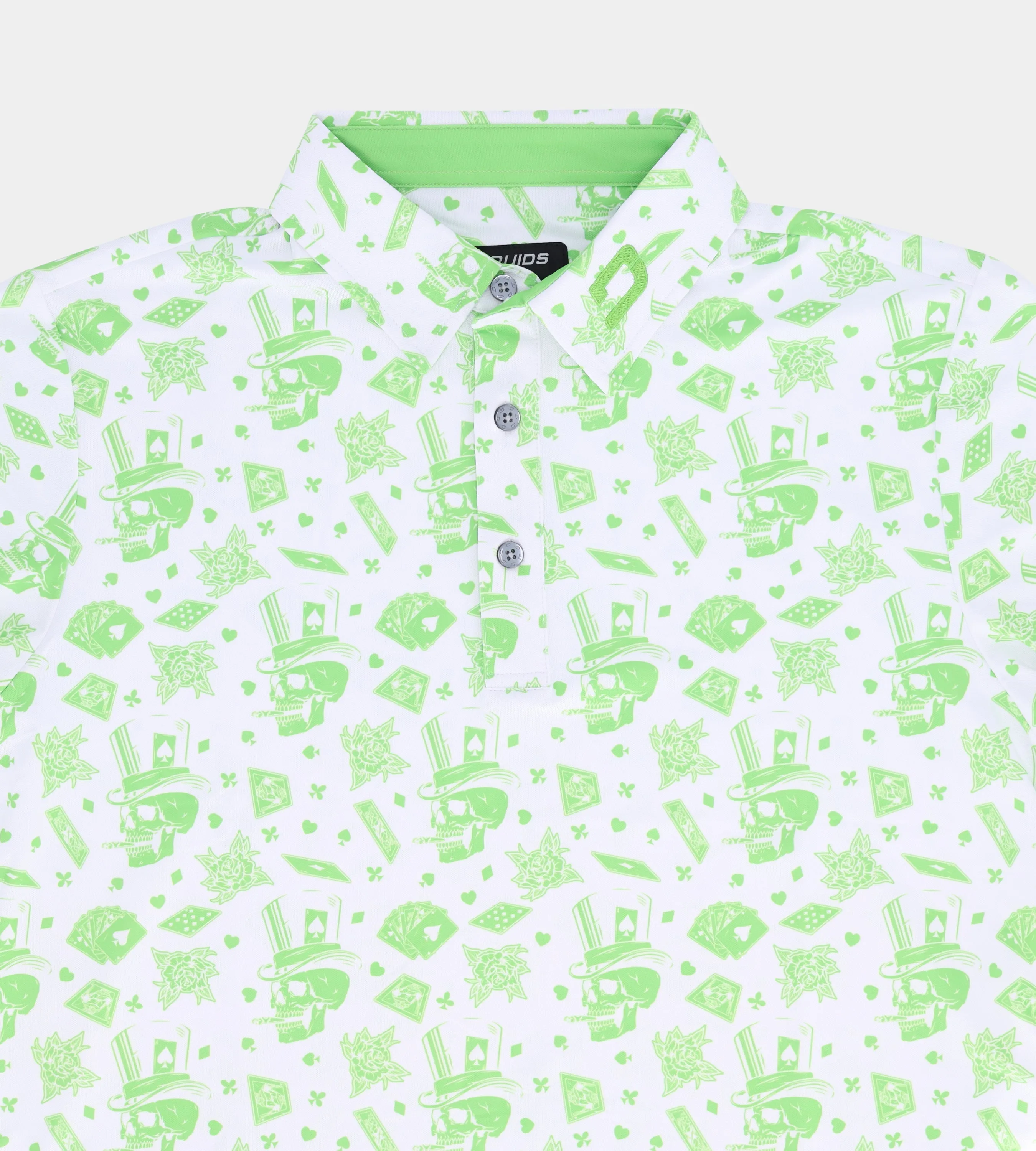 BLACKJACK POLO - WHITE / LIME