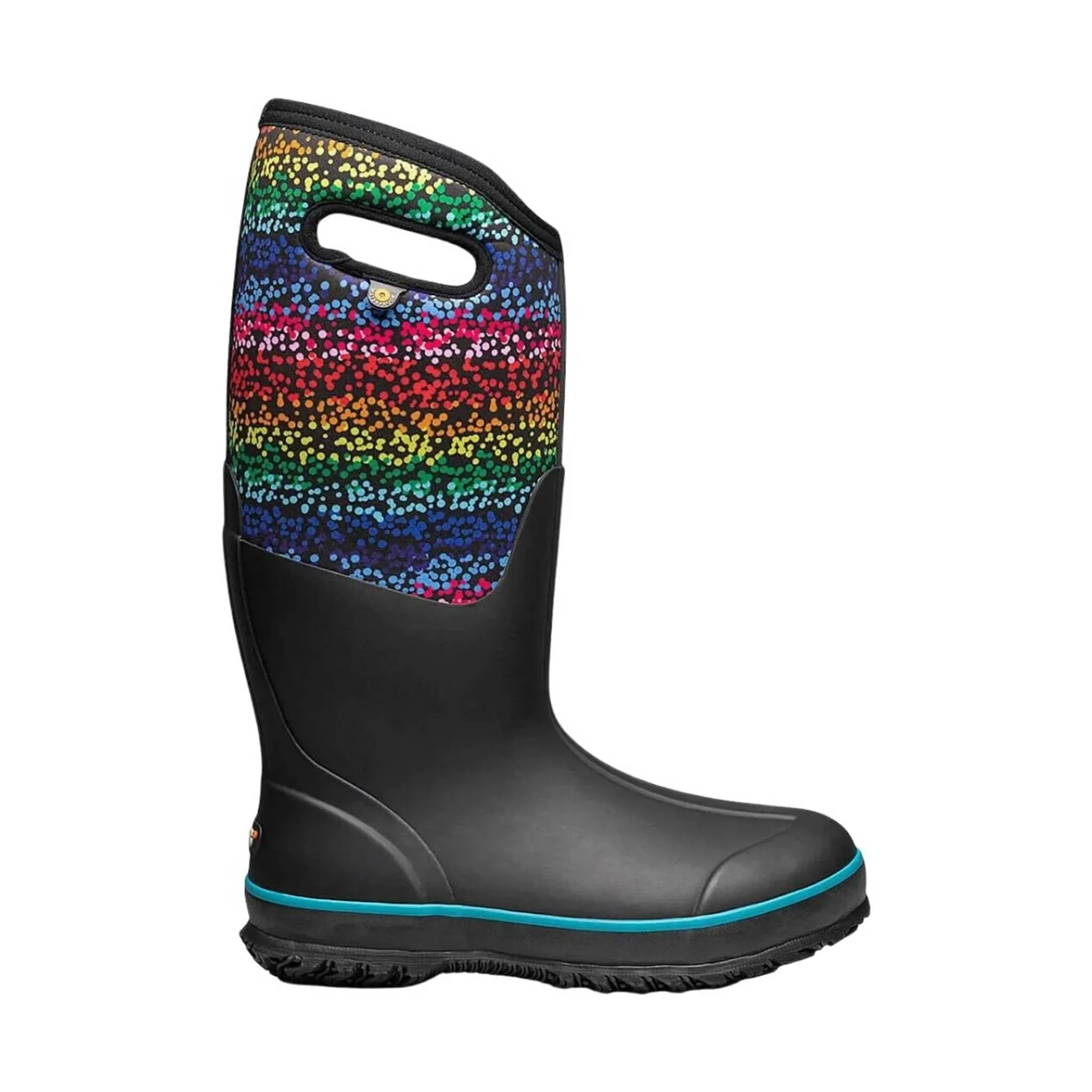 Bogs Kids' Classic High Rain Boot - Rainbow Dots