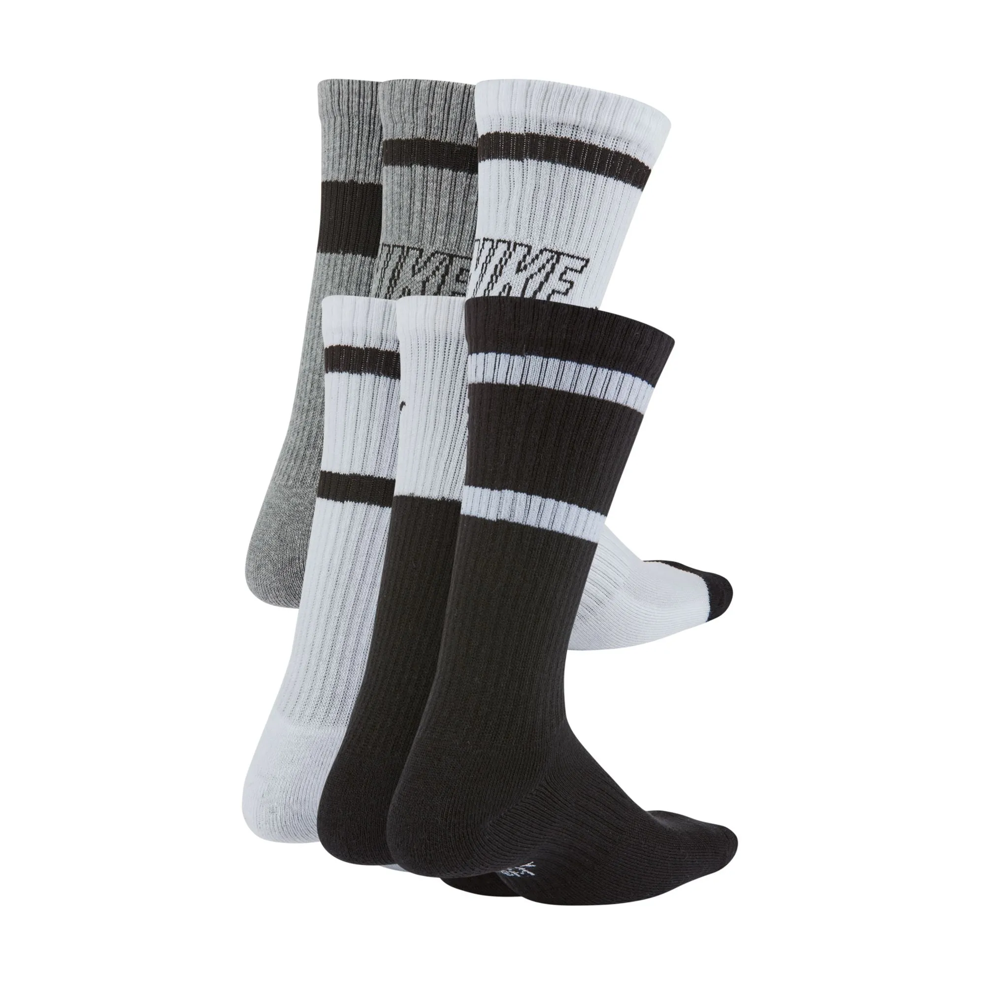 Boys' Nike Youth Everyday Crew 6-Pack Socks