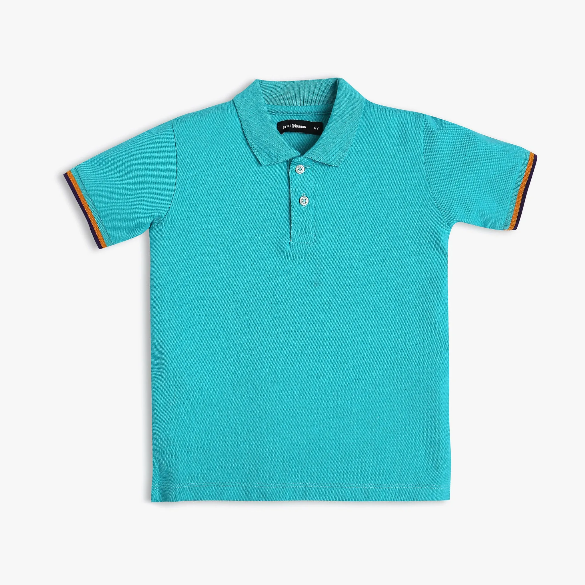 Boy's Regular Fit Solid Polo T-Shirt