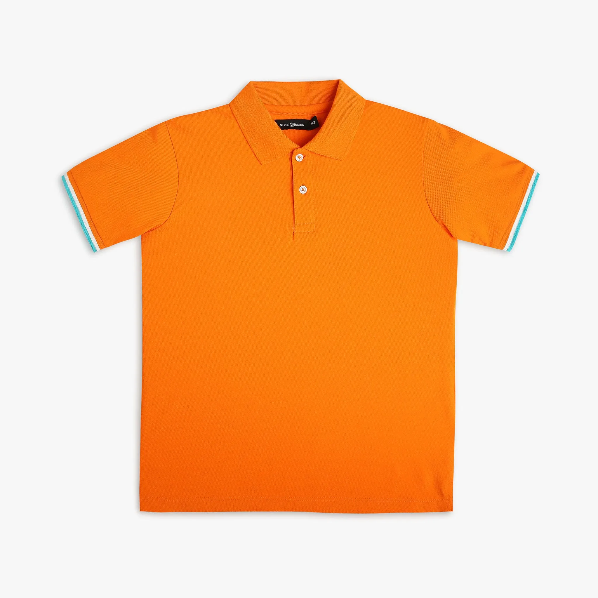 Boy's Regular Fit Solid Polo T-Shirt