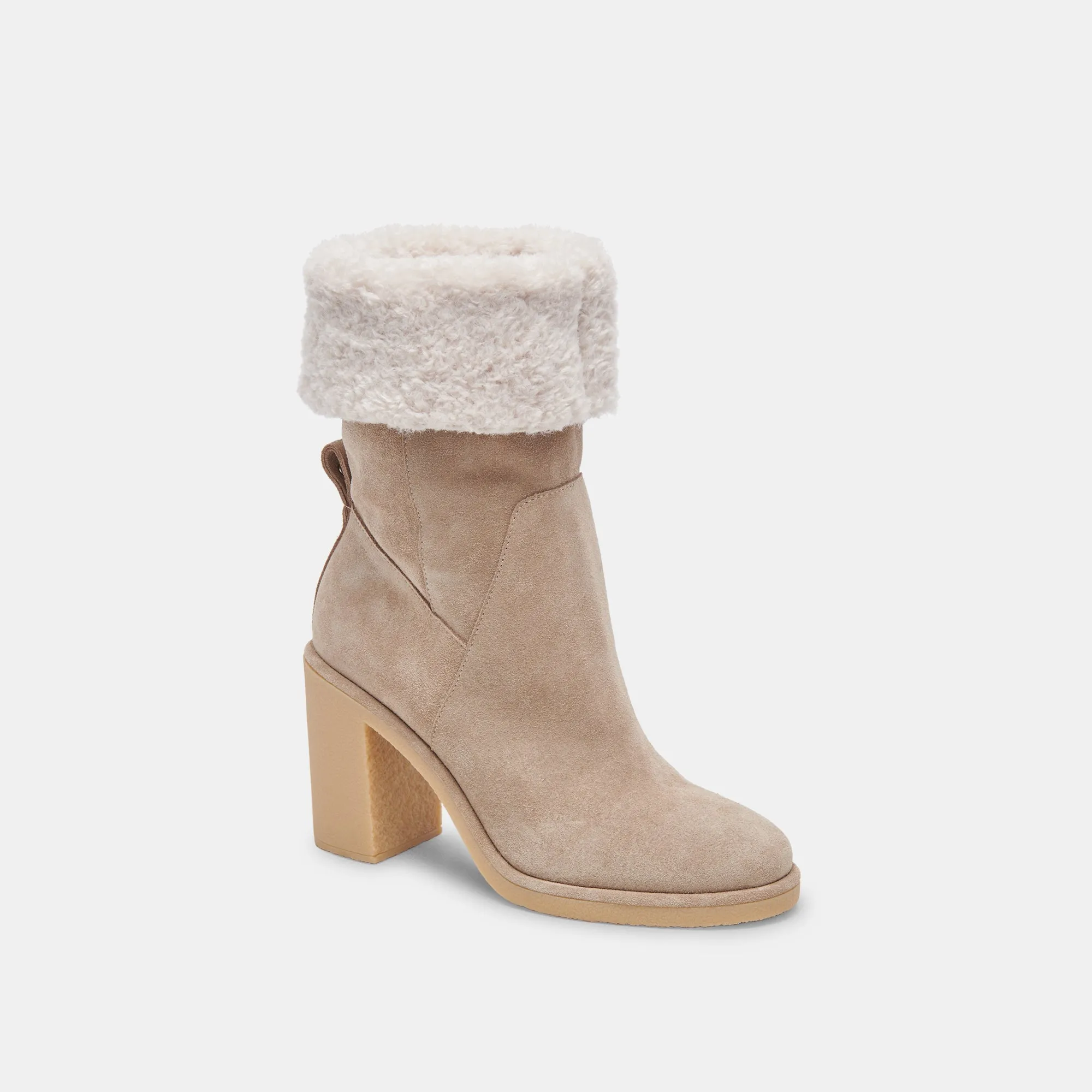 CADDIE PLUSH BOOTS ALMOND SUEDE