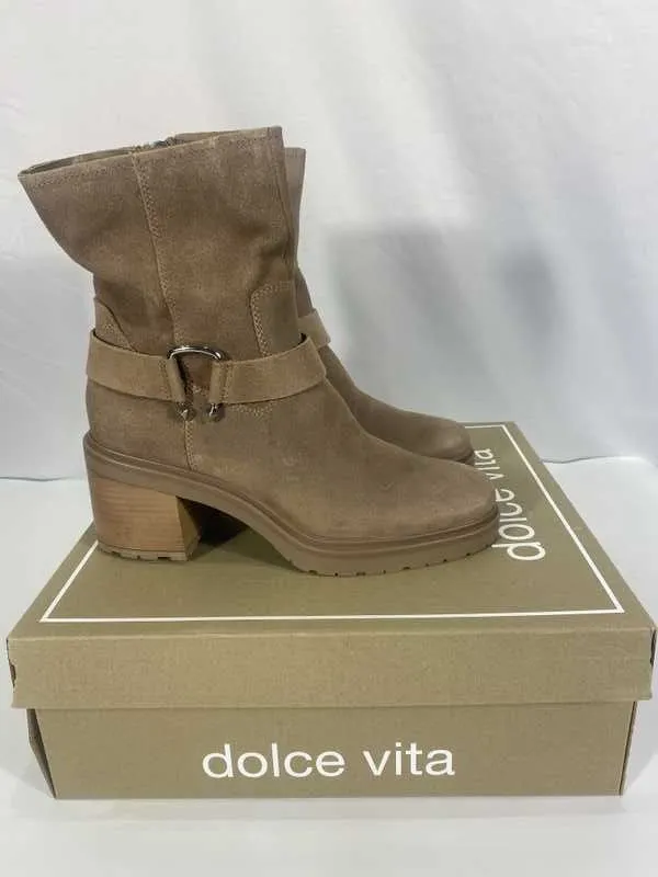 CAMROS BOOTS TRUFFLE SUEDE - re:vita