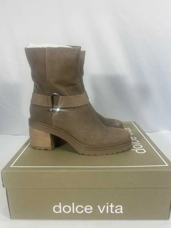 CAMROS BOOTS TRUFFLE SUEDE - re:vita