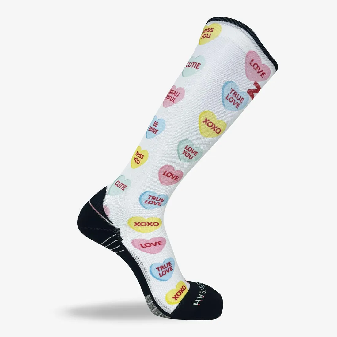 Candy Hearts Compression Socks (Knee-High)