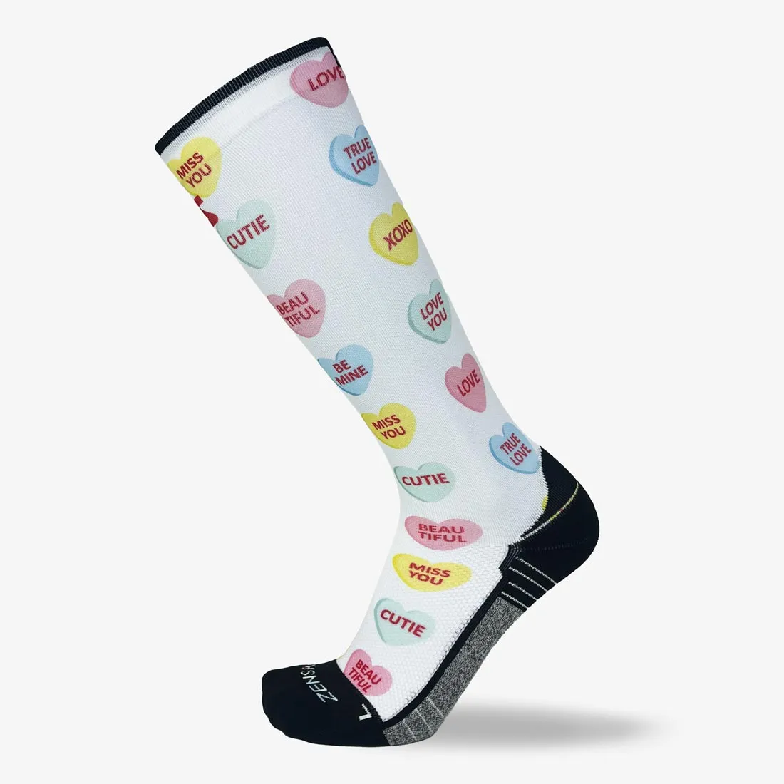 Candy Hearts Compression Socks (Knee-High)