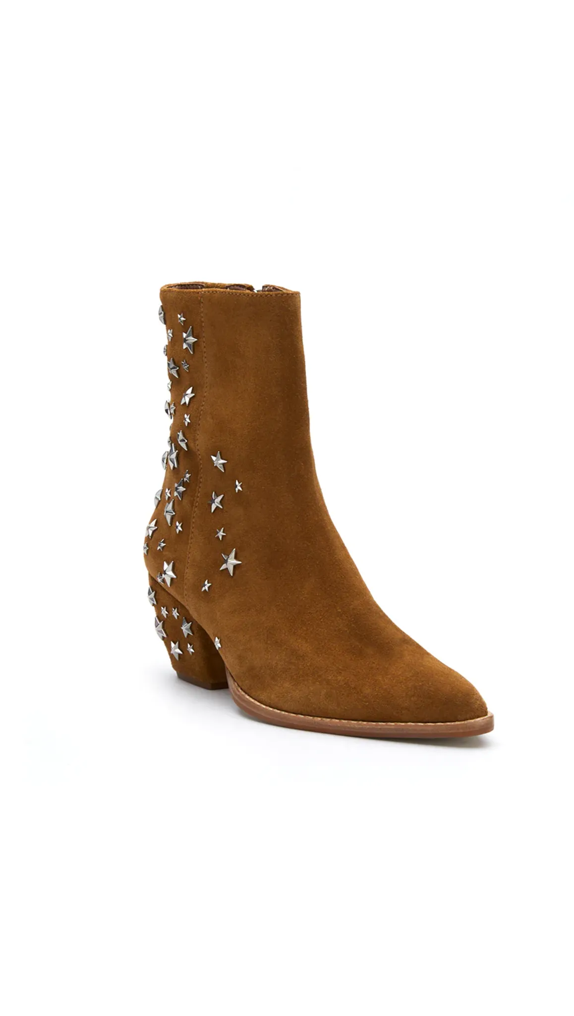 Caty Boot - Fawn Suede w/ Stars