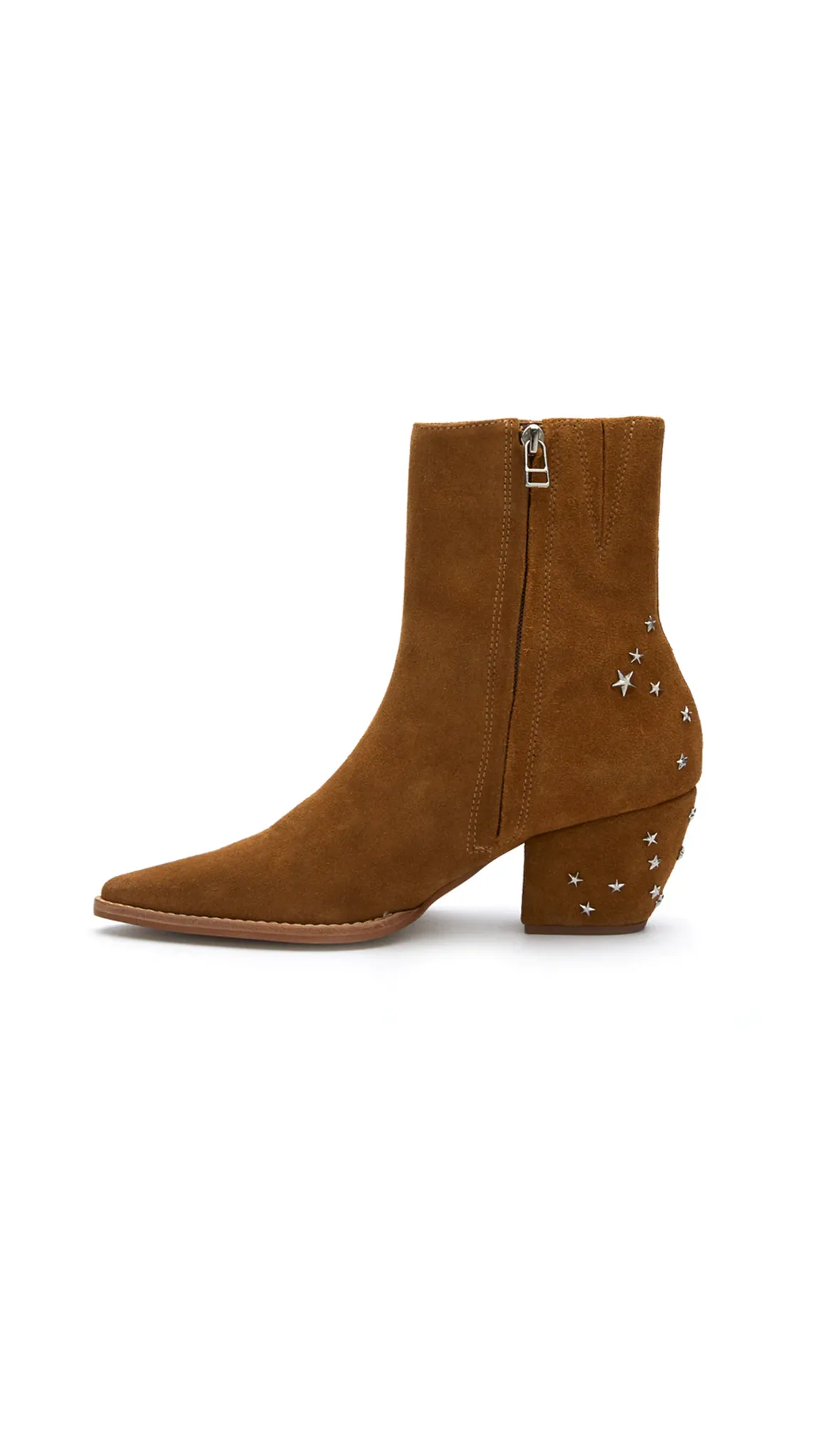 Caty Boot - Fawn Suede w/ Stars