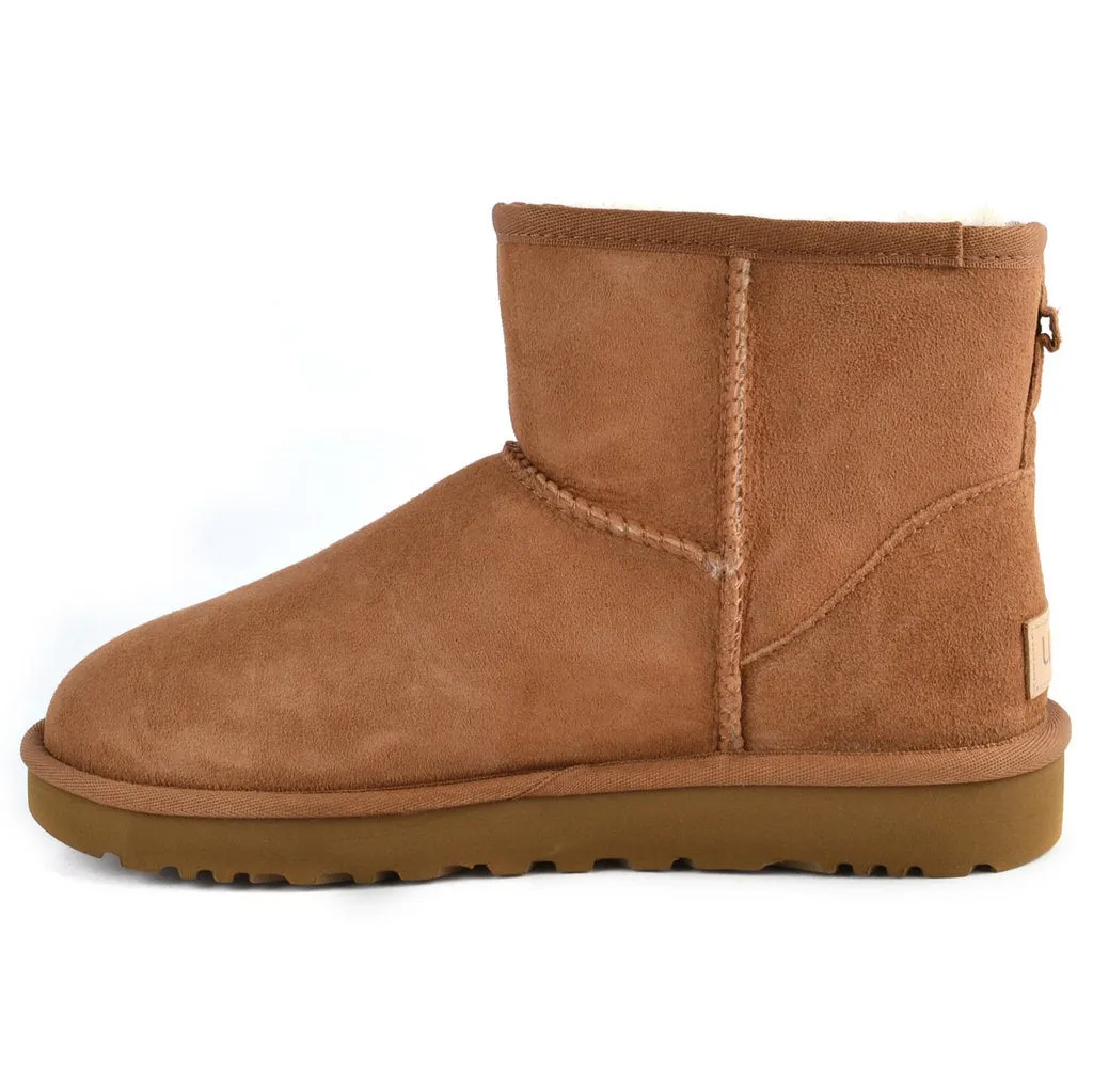 Classic Mini II Suede Sheepskin Women's Winter Boots