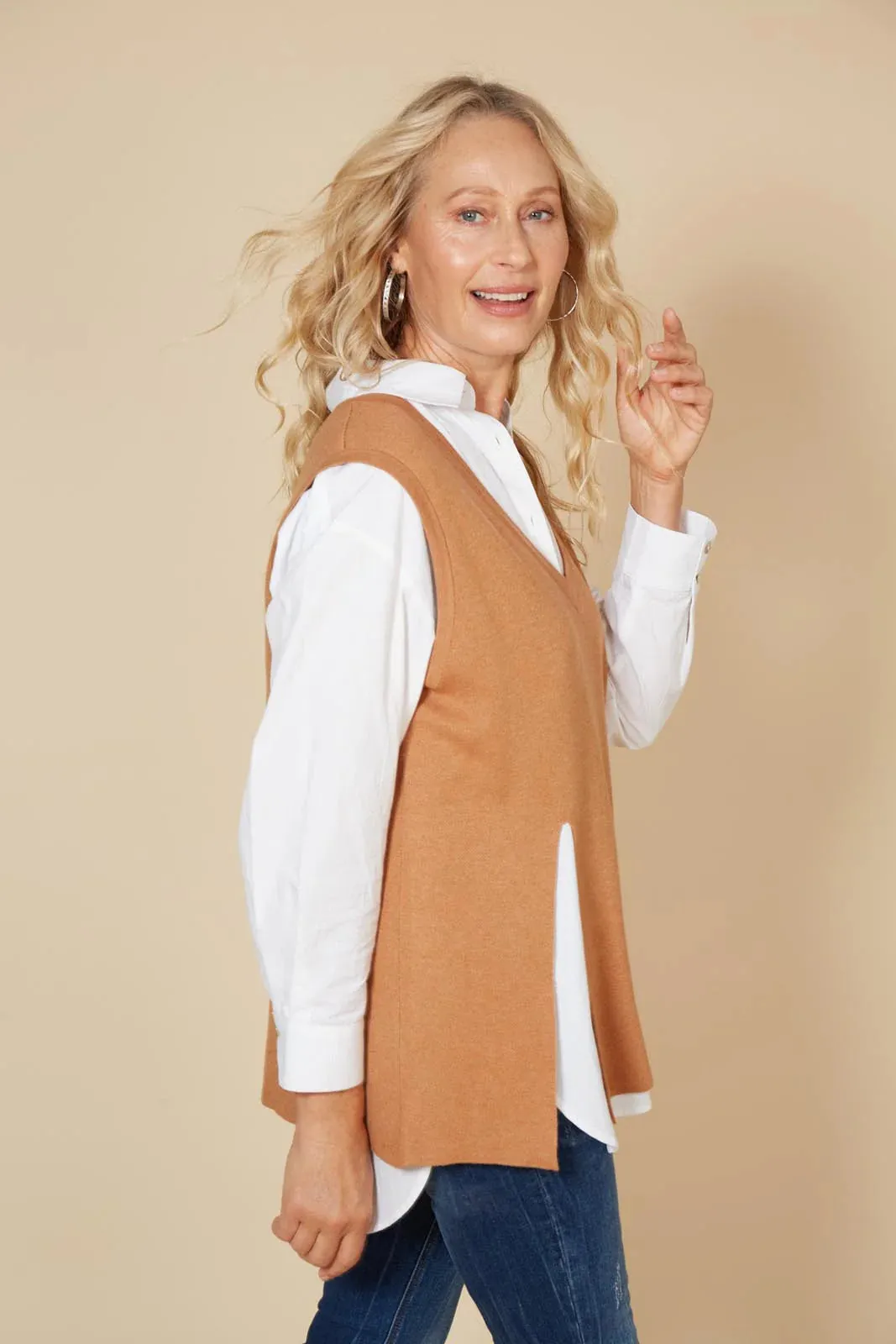 Cleo Vest (Caramel)