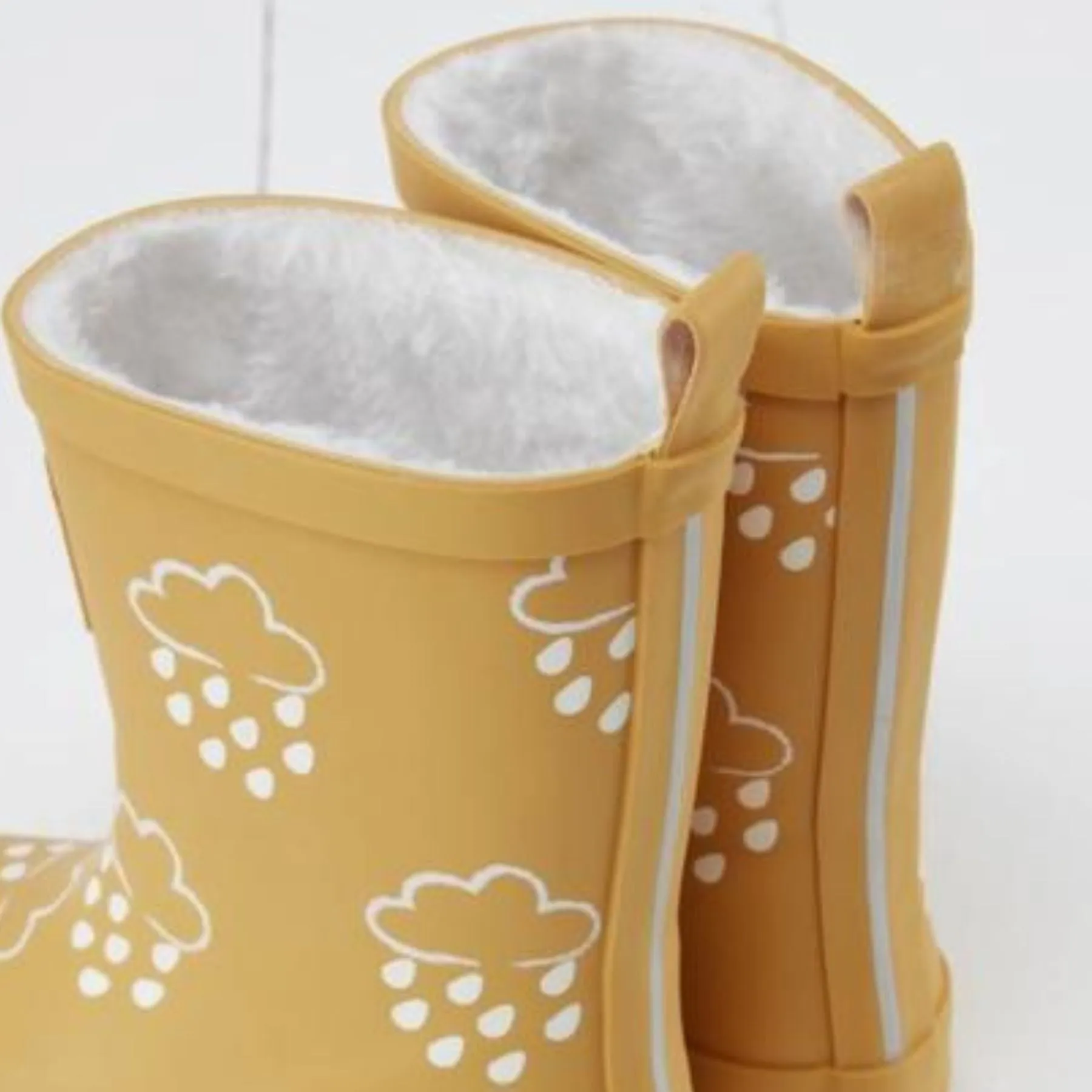 Colour-Changing Fall Rain Boots - Ochre