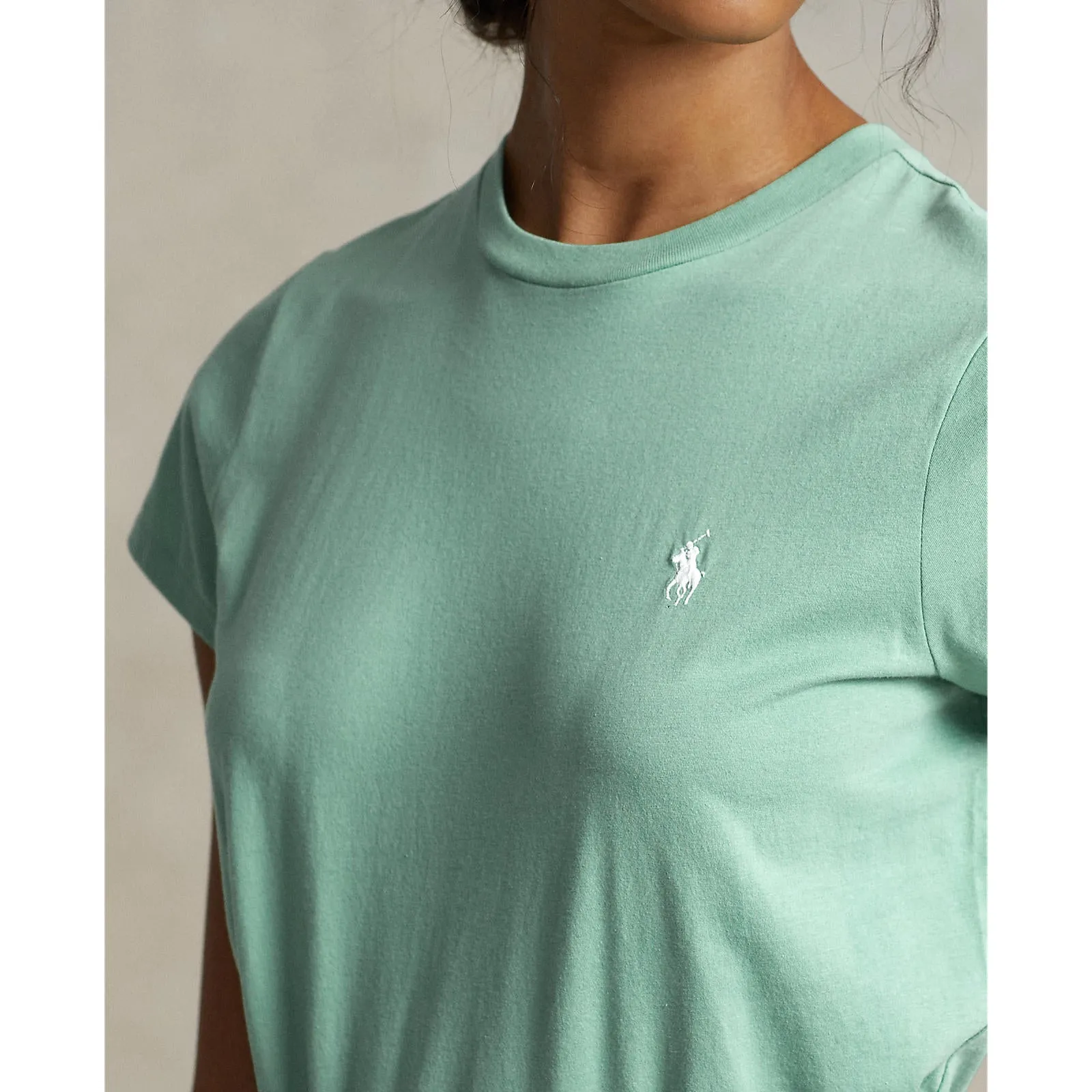 Cotton Crewneck Tee - Haven Green