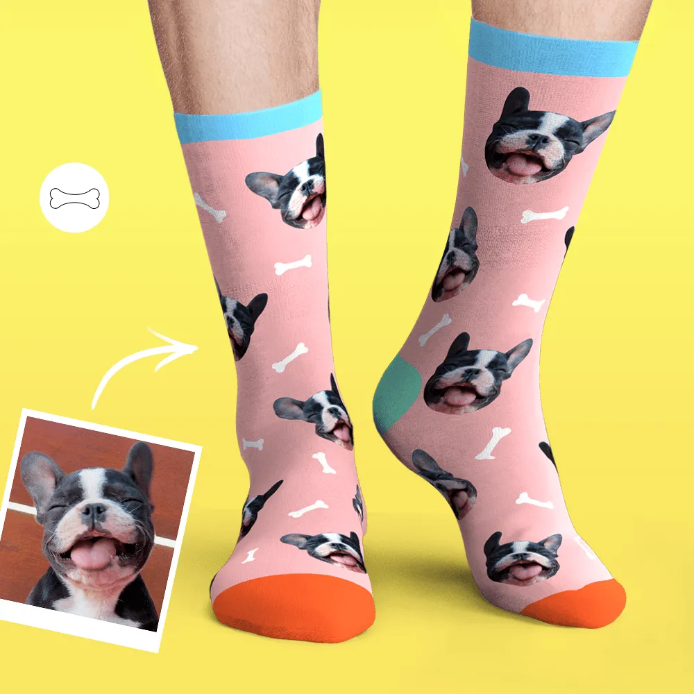 Custom Dog Face Socks Photo Pet Sock