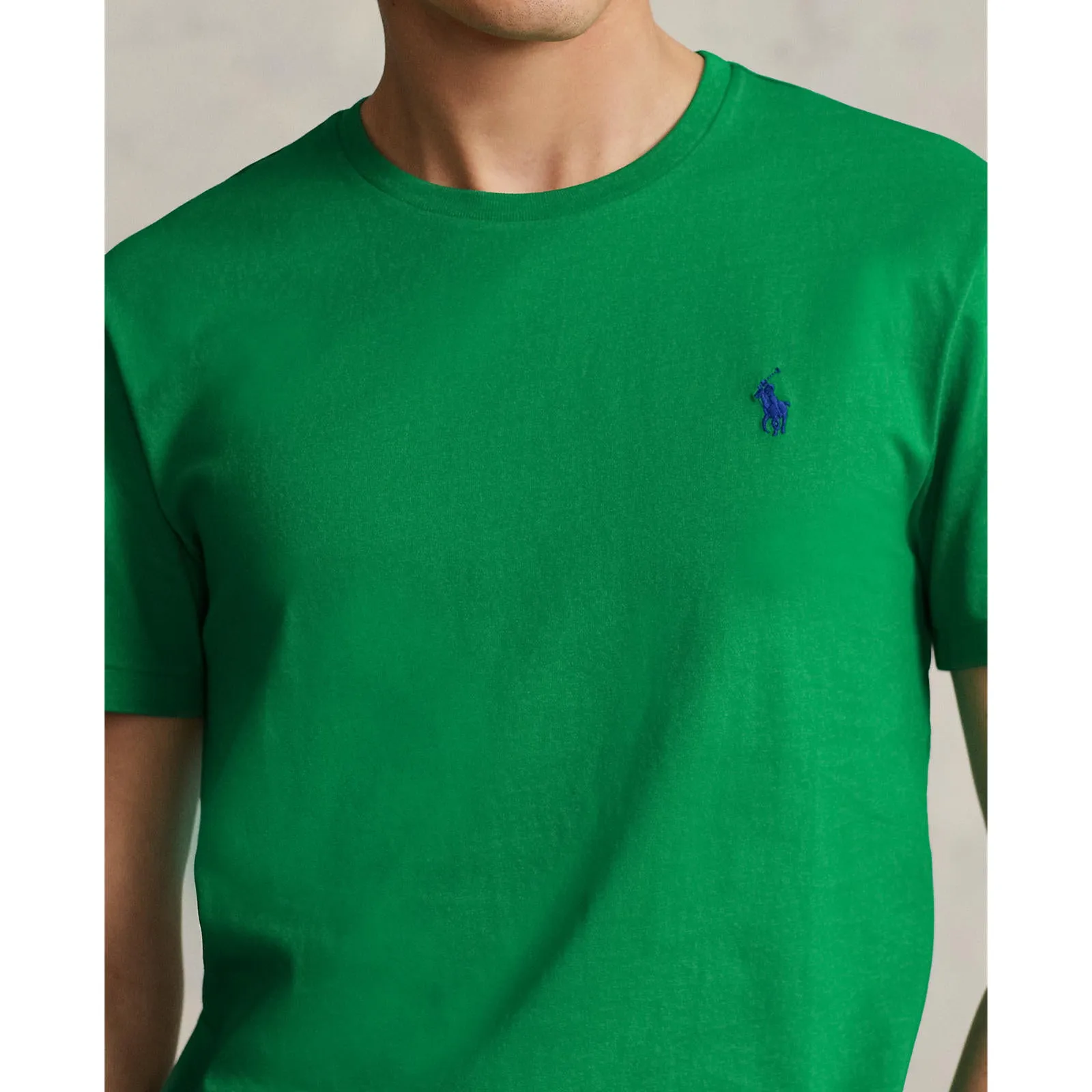 Custom Slim Fit Jersey Crewneck T-Shirt - Billiard Green