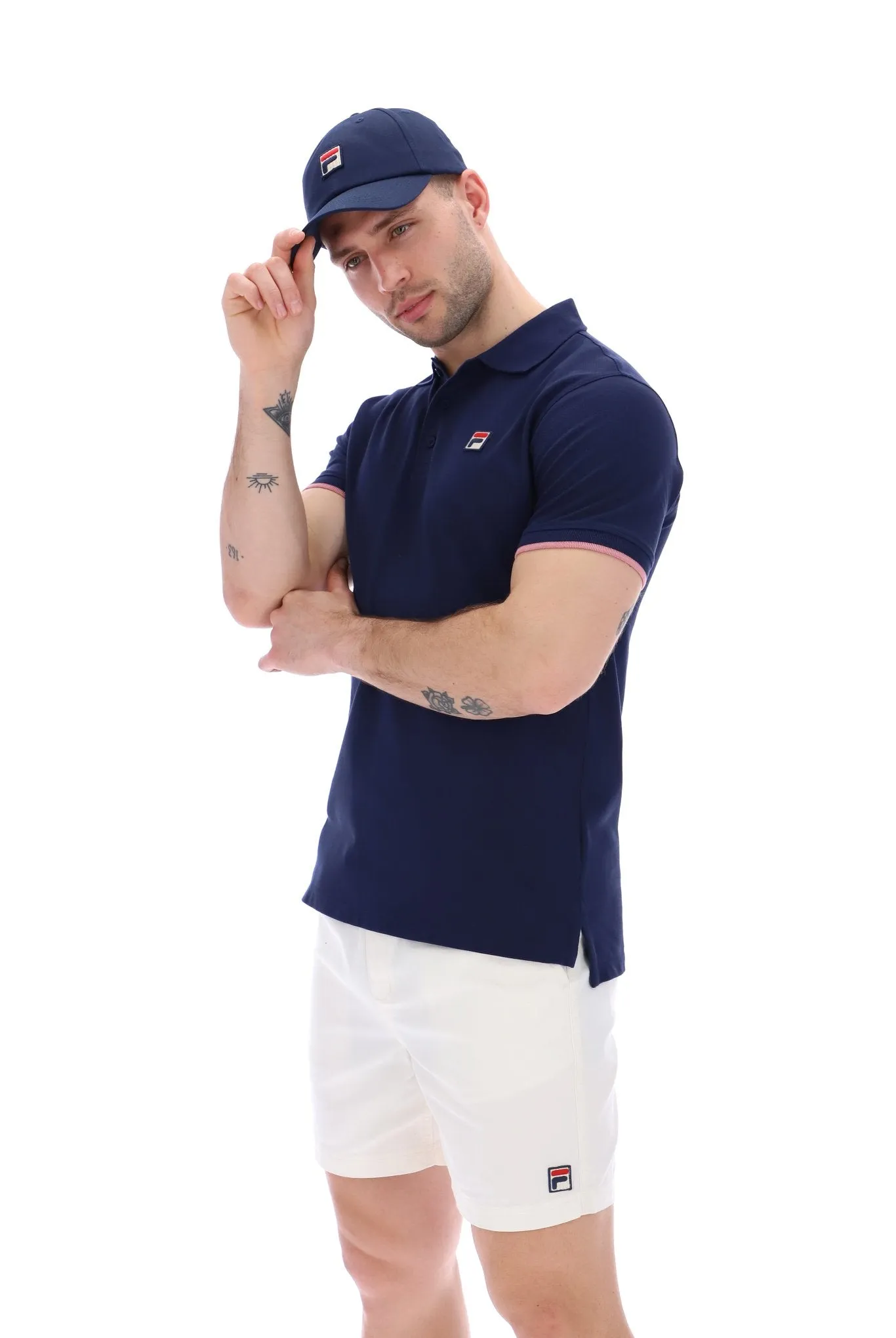 Custom Two Button Tipped Rib Basic Polo