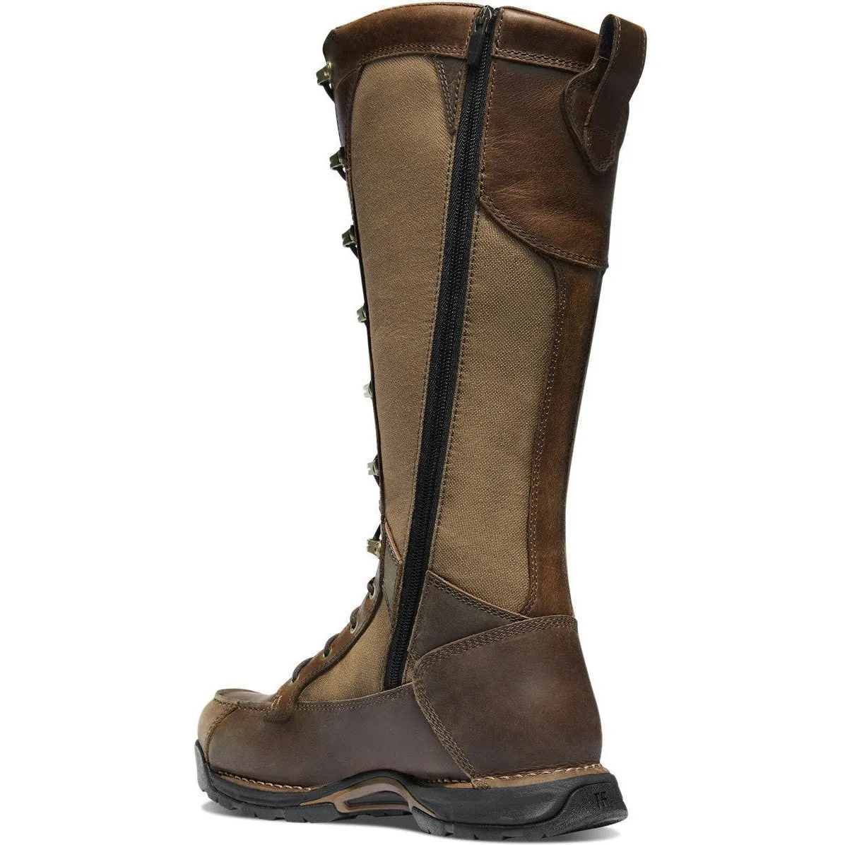 Danner Men's Sharptail 17 Side Zip Snake Hunt Boot -Brown- 45041