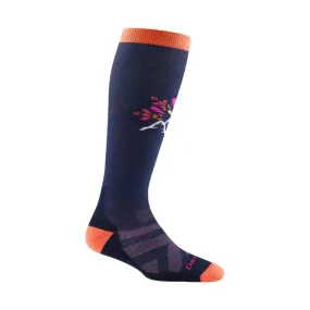 Darn Tough Vermont Women's Daybreak Over The Calf Midweight Ski and Snowboard Sock - Eclipse