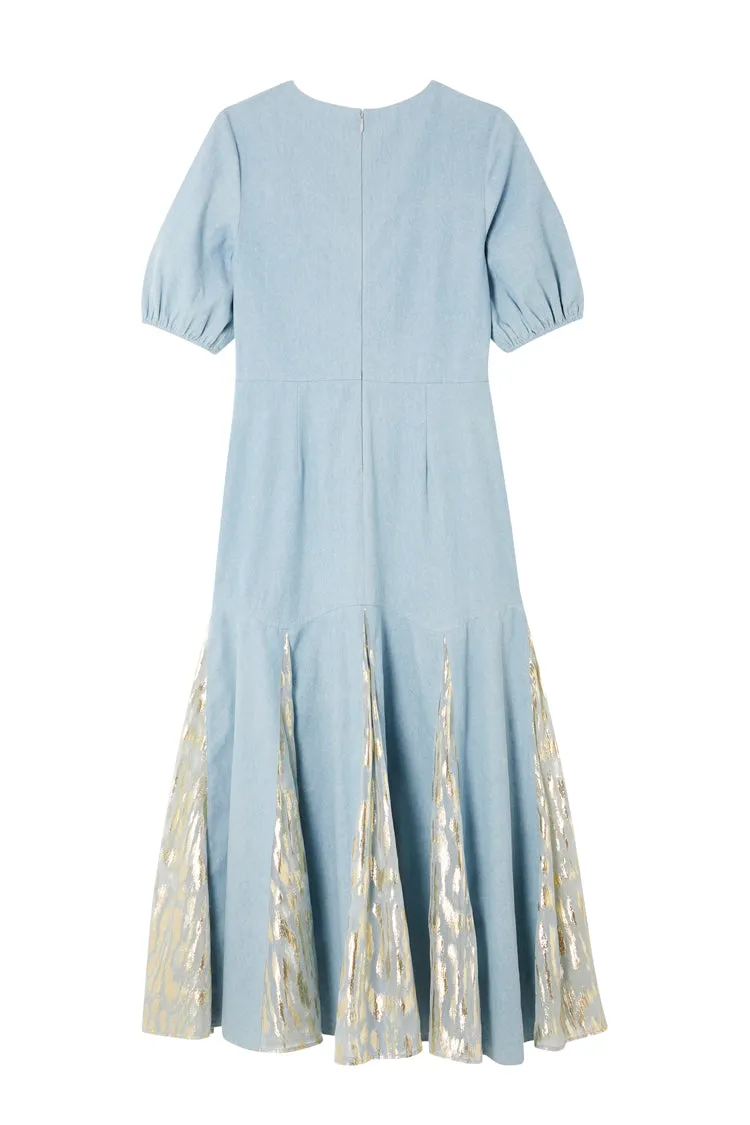 Denim Jacquard Monty Dress