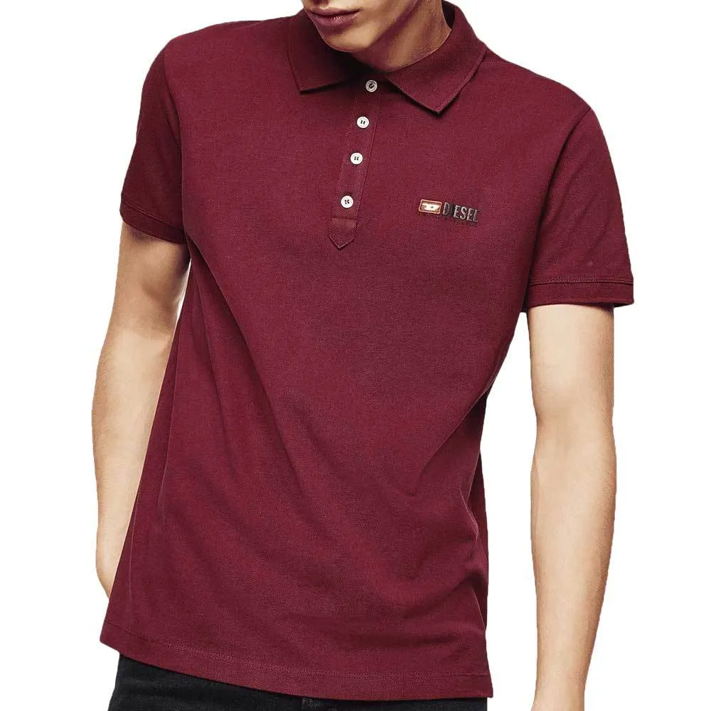 Diesel T-Weet-Div Polo Shirt -  Burgundy