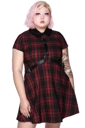 Disgrace Skater Dress [TARTAN] [PLUS] Resurrect