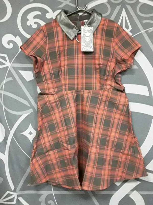 Disgrace Skater Dress [TARTAN] [PLUS] Resurrect