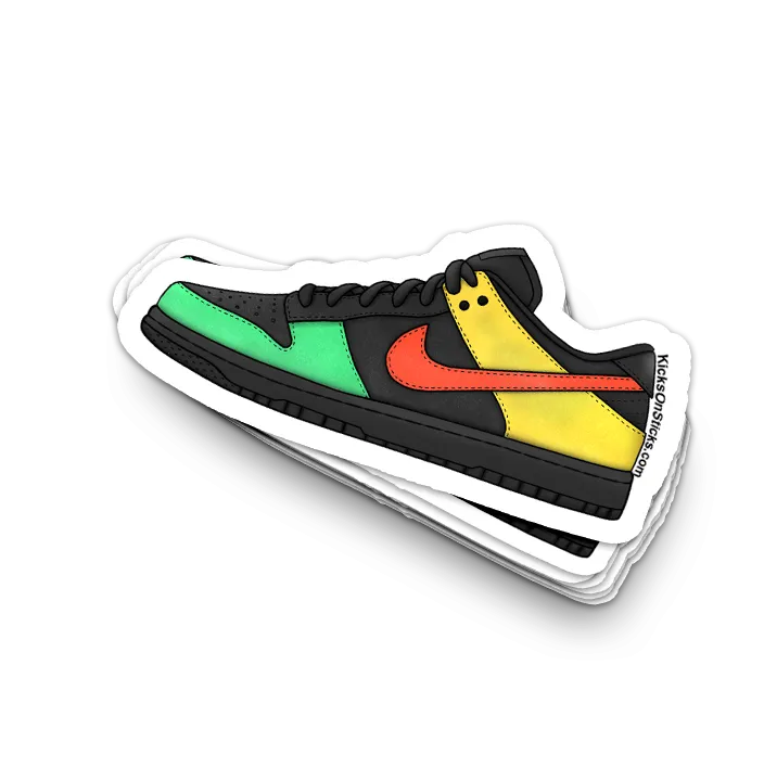 Dunk Low "Rasta 2006" Sneaker Sticker