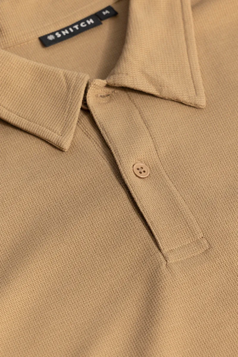 EasyElegance Beige Polo T-Shirt