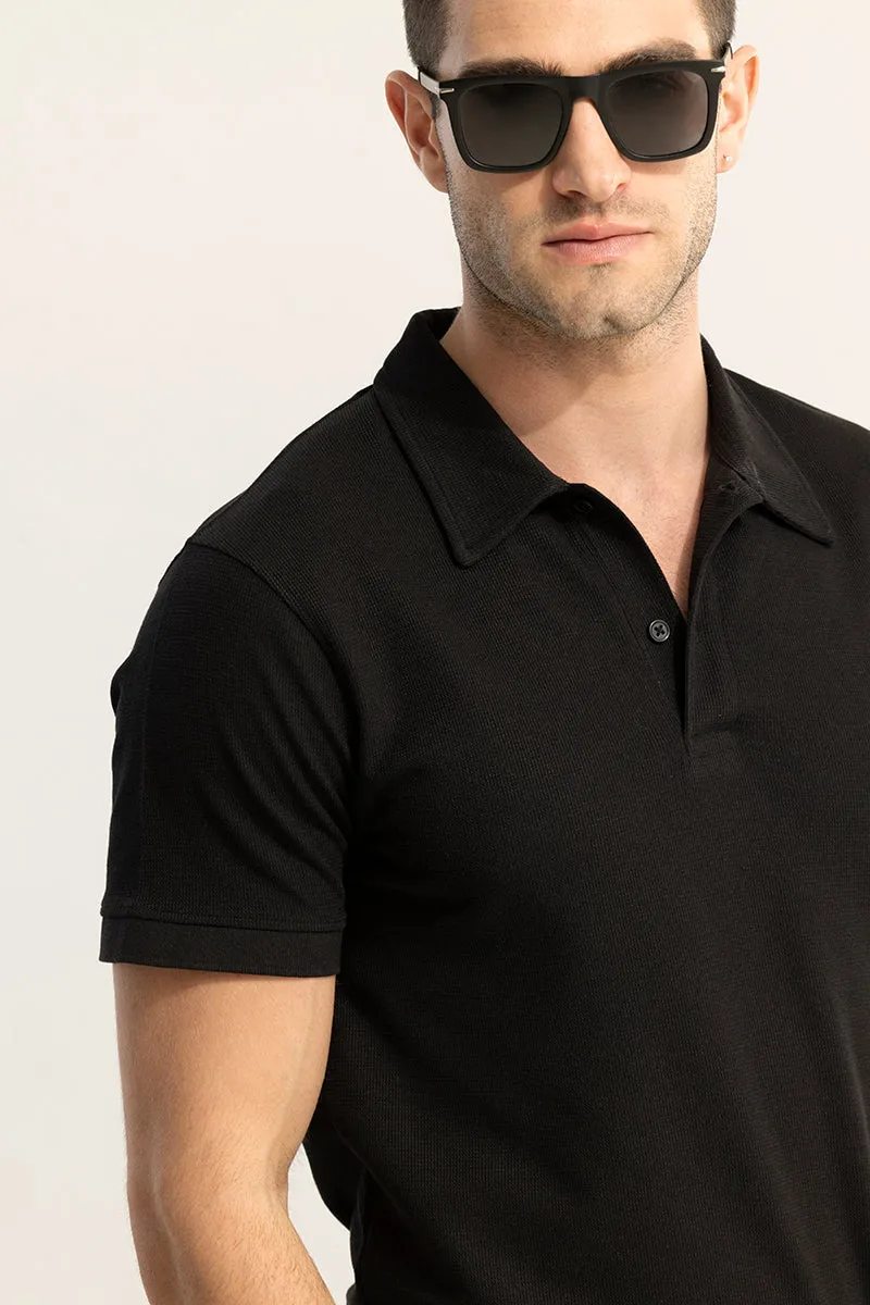 EasyElegance Black Polo T-Shirt