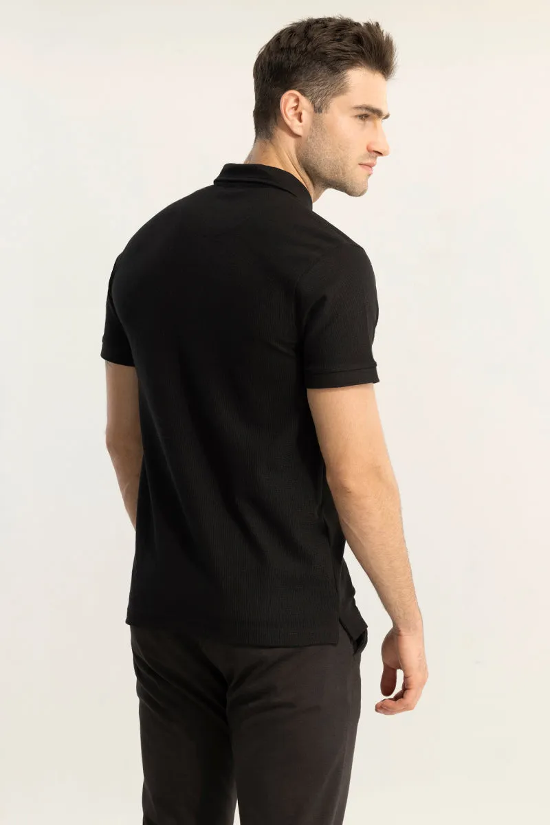 EasyElegance Black Polo T-Shirt