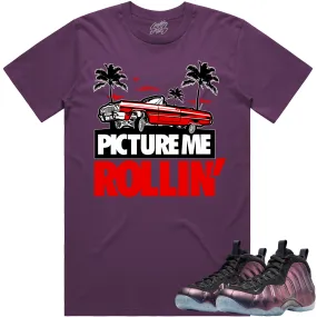 Eggplant Foamposites Shirt to Match - RED PMR