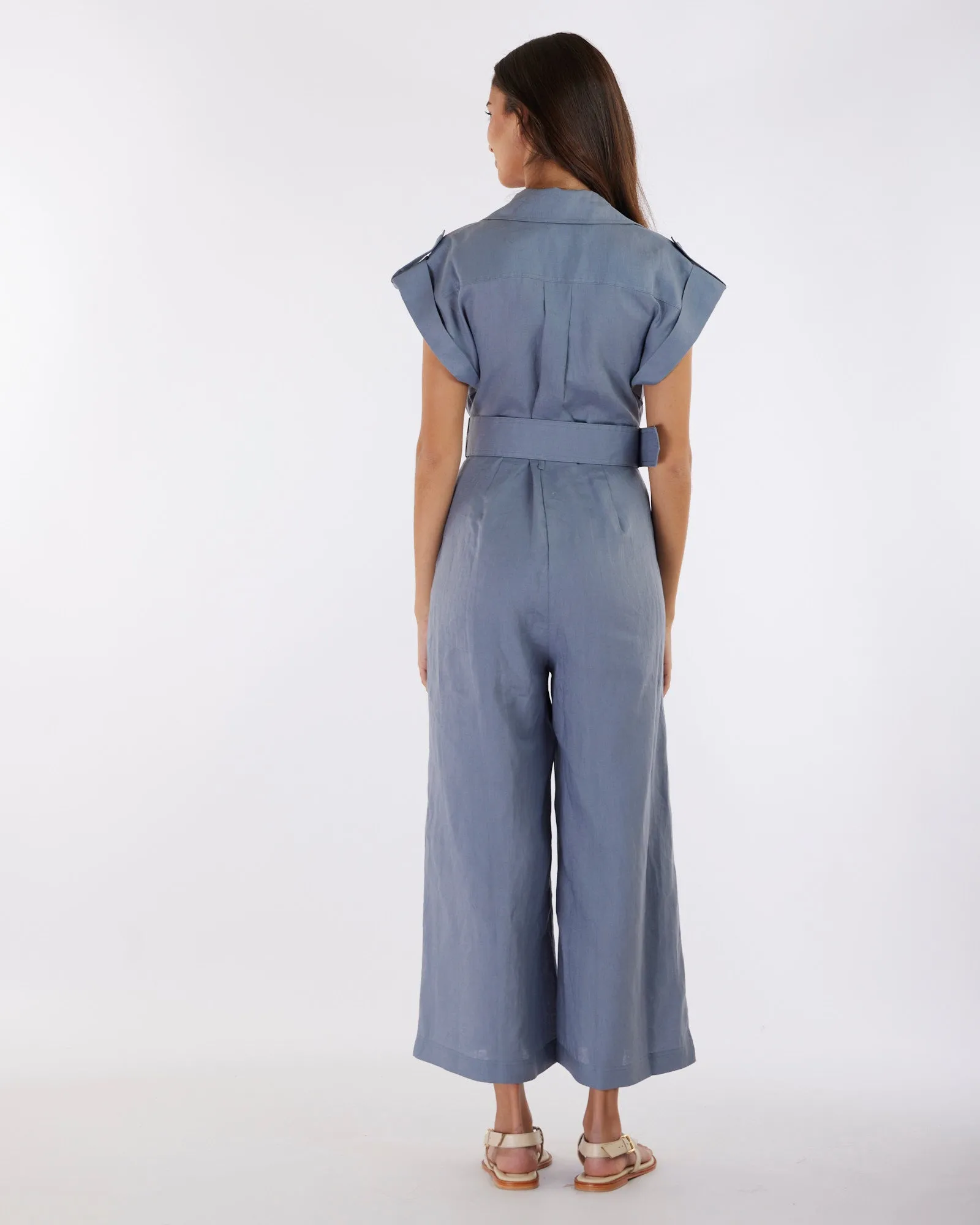 Esra Utility Jumpsuit - Lazuli