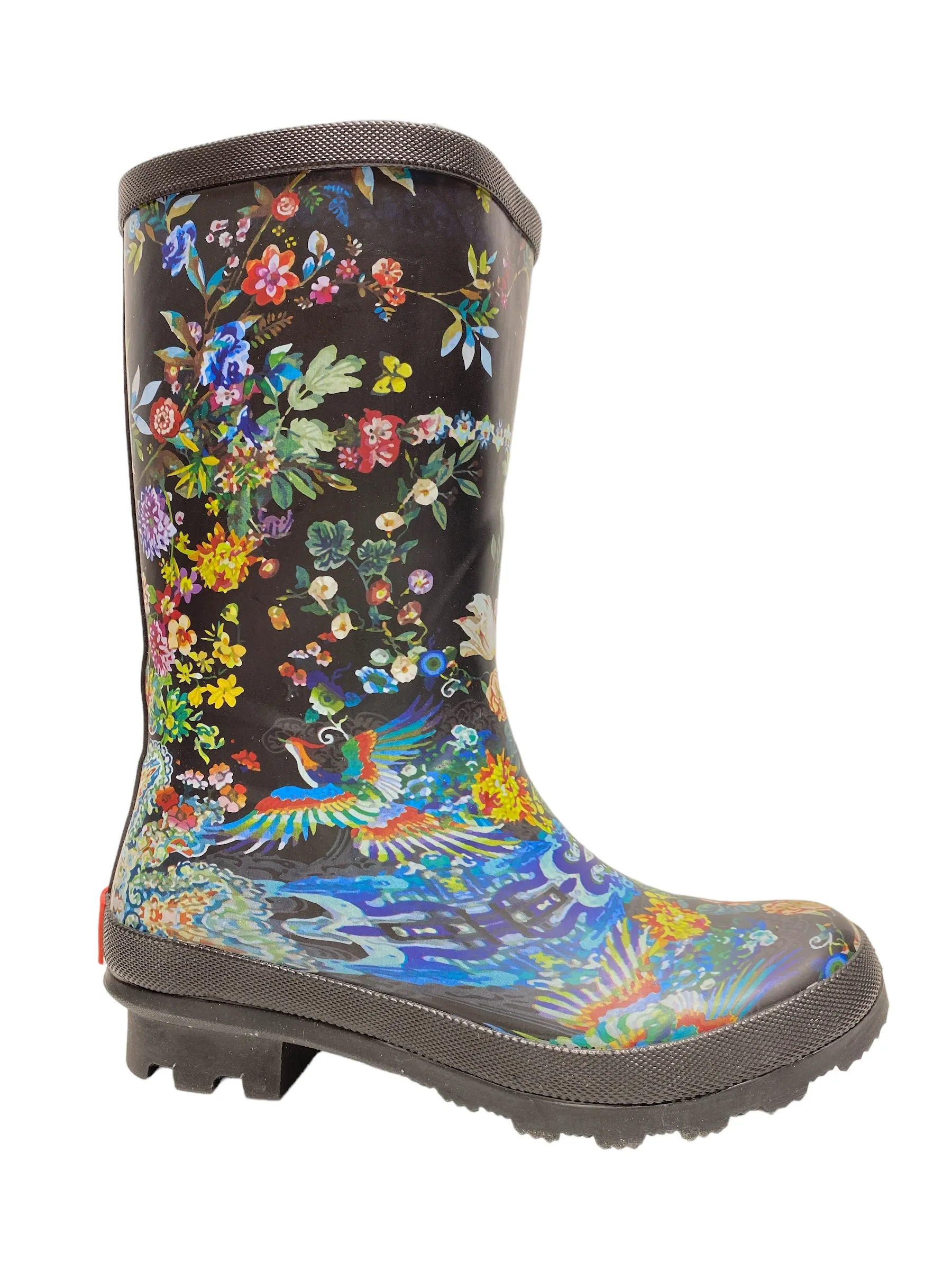 Floral Print Boots Rain Johnny Was, Size 7