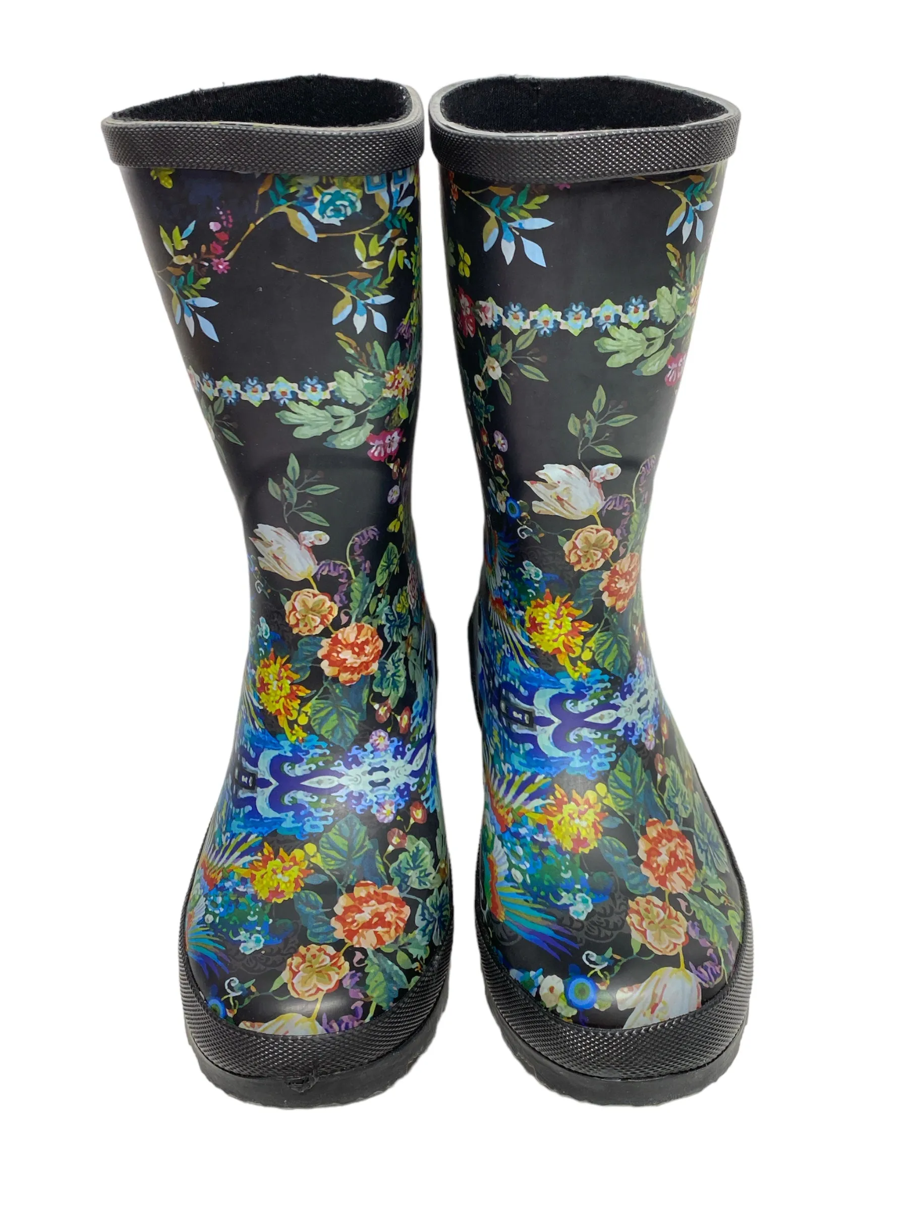 Floral Print Boots Rain Johnny Was, Size 7