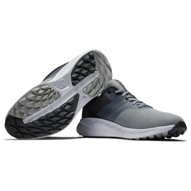 Footjoy Men's Flex Spikeless Golf Shoe - Grey/Chl/Wht