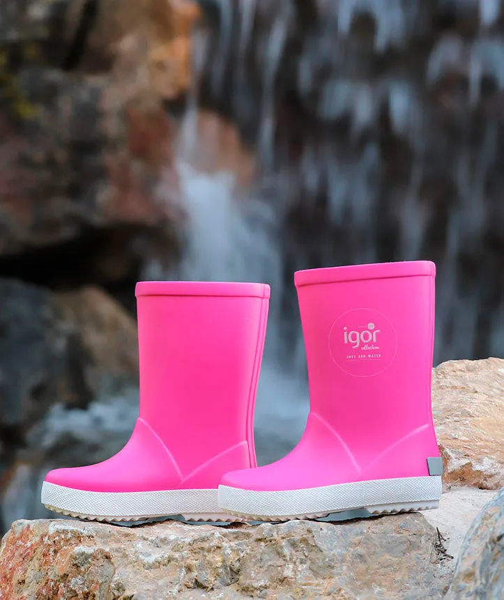 Fuschia rain boots(Splash)