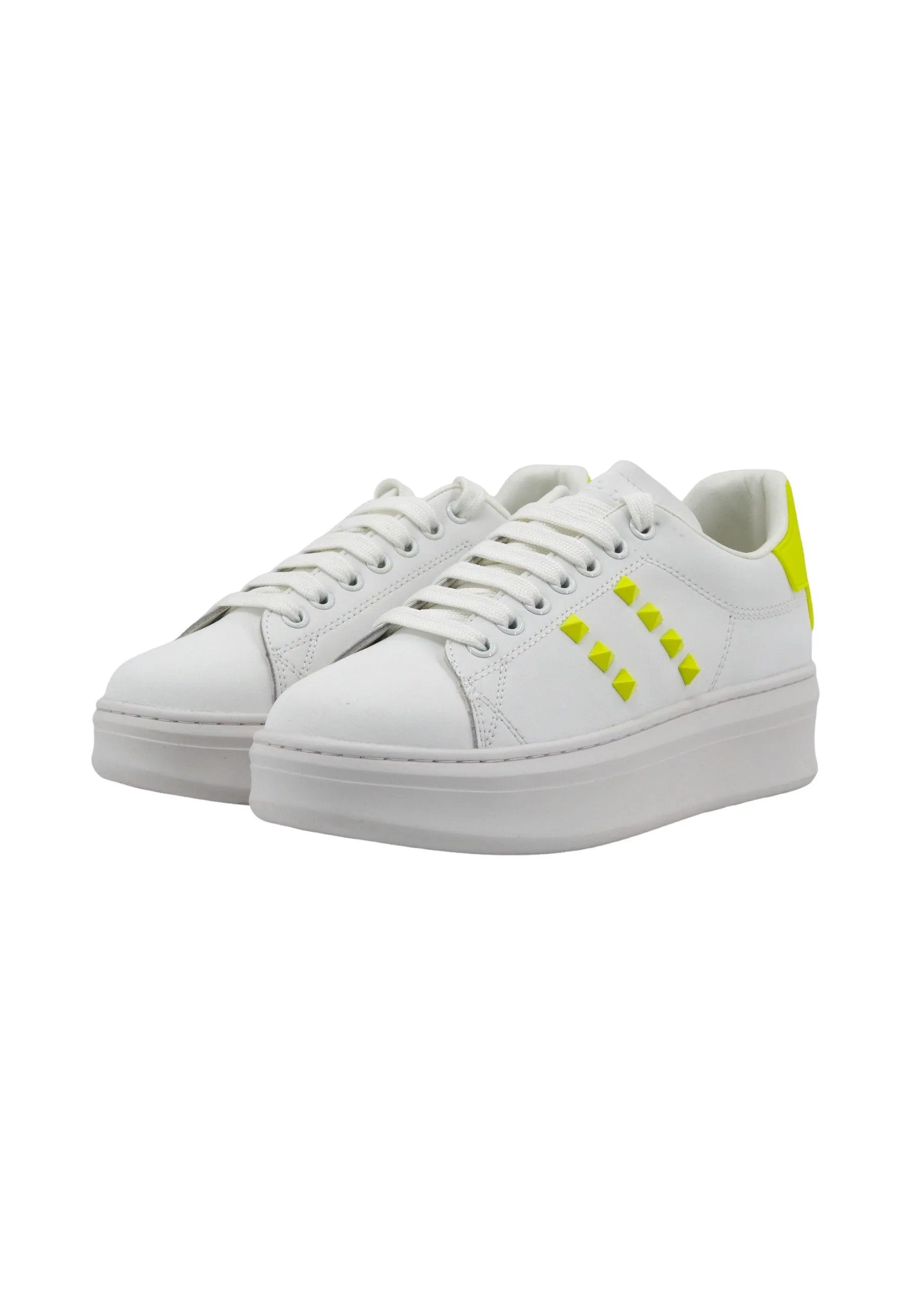 GAELLE Sneaker Donna Giallo Fluo Bianco GACAW00023